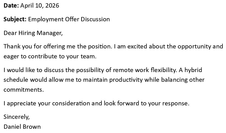 Employment Offer Discussion