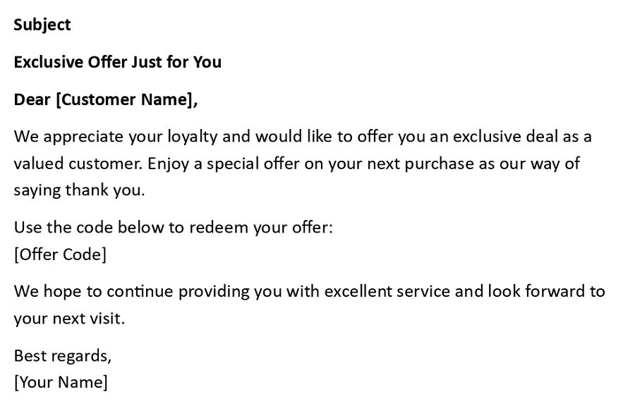 Exclusive Offer Just for You