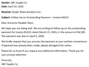 Outstanding Payment Follow-Up Letter (USA Format + 5 Samples)
