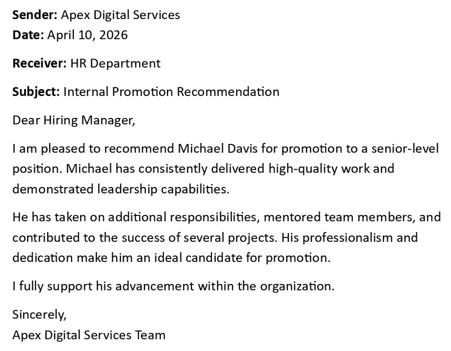 Internal Promotion Recommendation