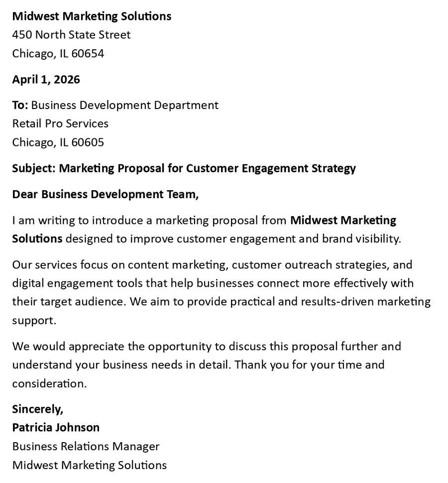 Marketing Proposal for Customer Engagement Strategy