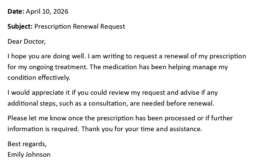 Prescription Renewal Request