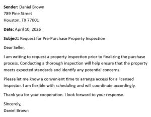 Property Inspection Request Letter (USA Format + 5 Templates)