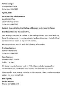 Social Security Update Letter (USA Format + 5 Templates)