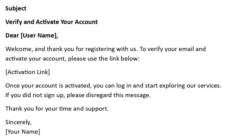 Verify and Activate Your Account