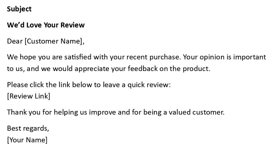 We’d Love Your Review