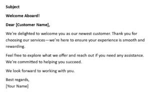 Welcome Email for New Customers (USA Format + 5 Templates)