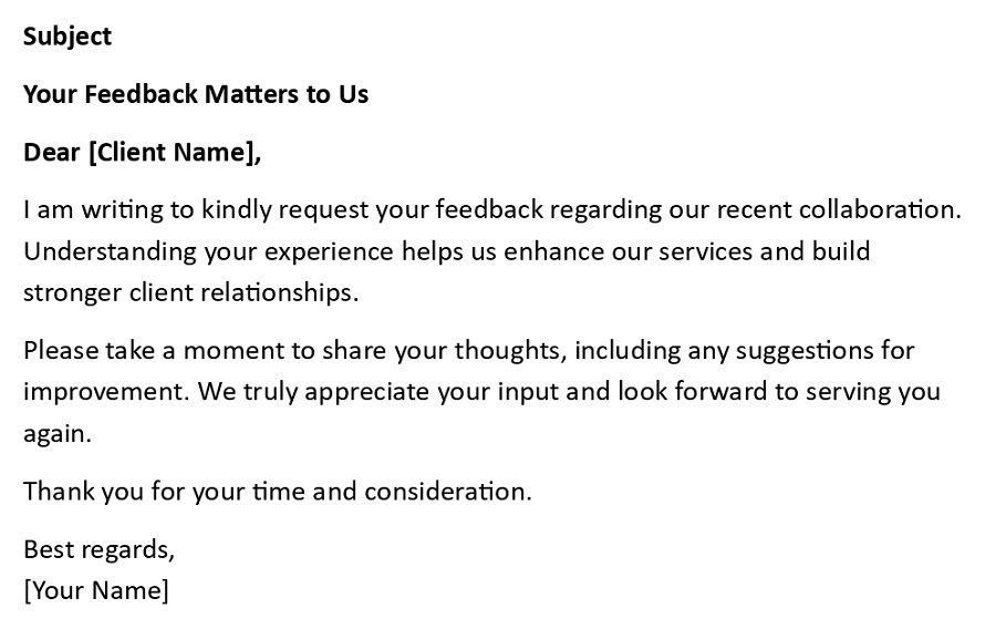 Your Feedback Matters to Us