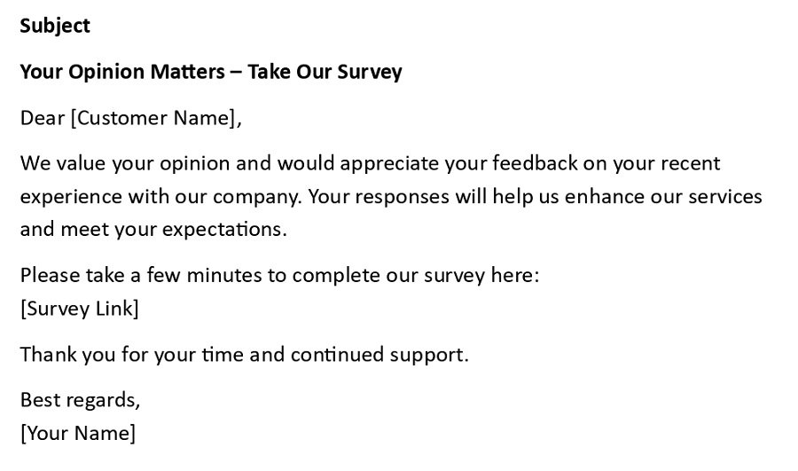 Your Opinion Matters – Take Our Survey
