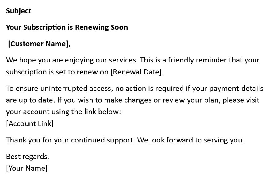 Your Subscription is Renewing Soon