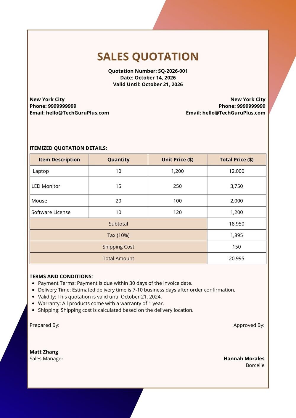 Business Quotation Templates in Word (Free Download)