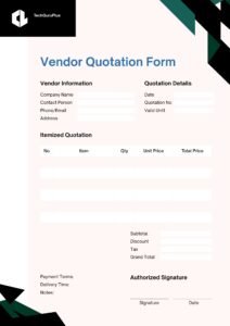 Download Free Quote Format in Word (Editable Template)