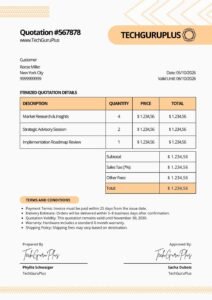 Easy Quotation Templates in Word File – Free Download