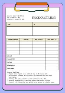 Modern Quotation Templates in Word (Fully Editable)