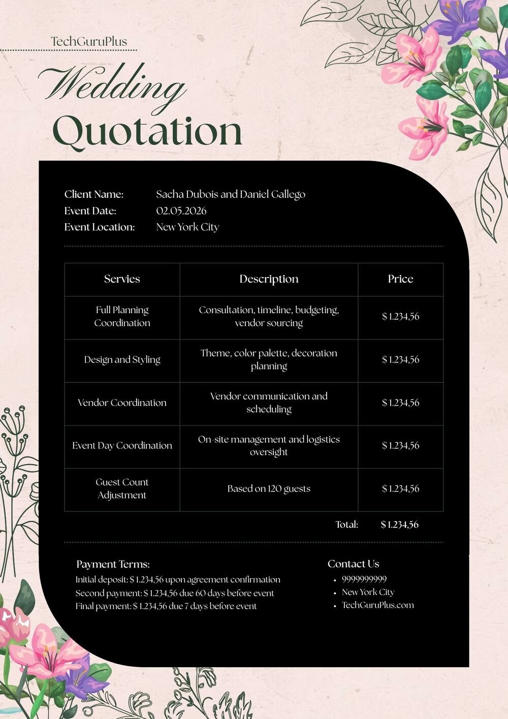 Quick Quotation Format in Word – Free Download