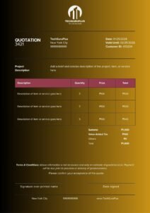 Quotation Free Template Thailand Download