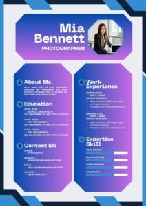 Resume/CV Template for Back End Engineers and Developers Word