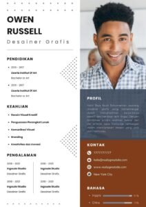 Resume/CV Template for Graphic Designers and Visual Artists Word