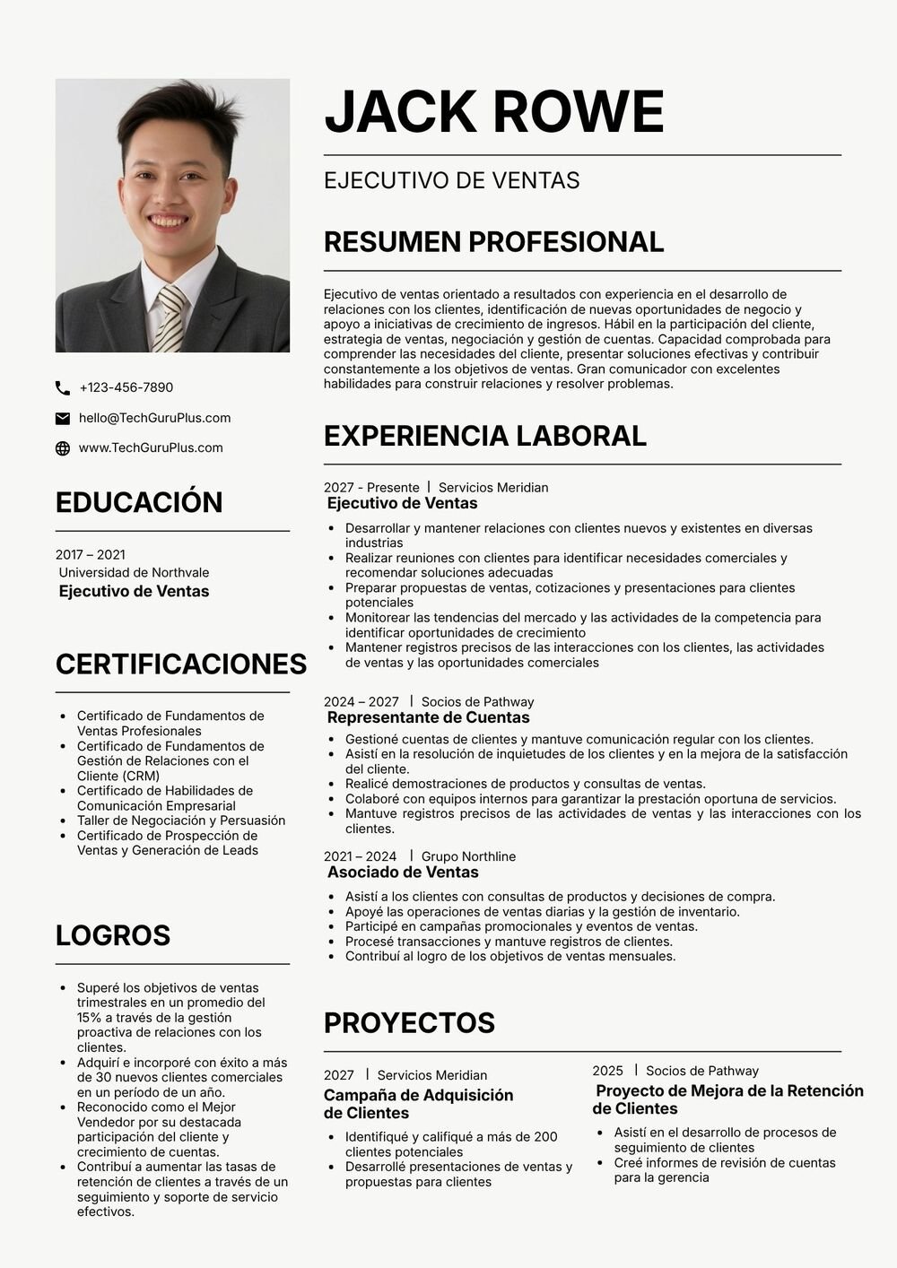 Diseño Curricular Clásico para Ejecutivo de Ventas