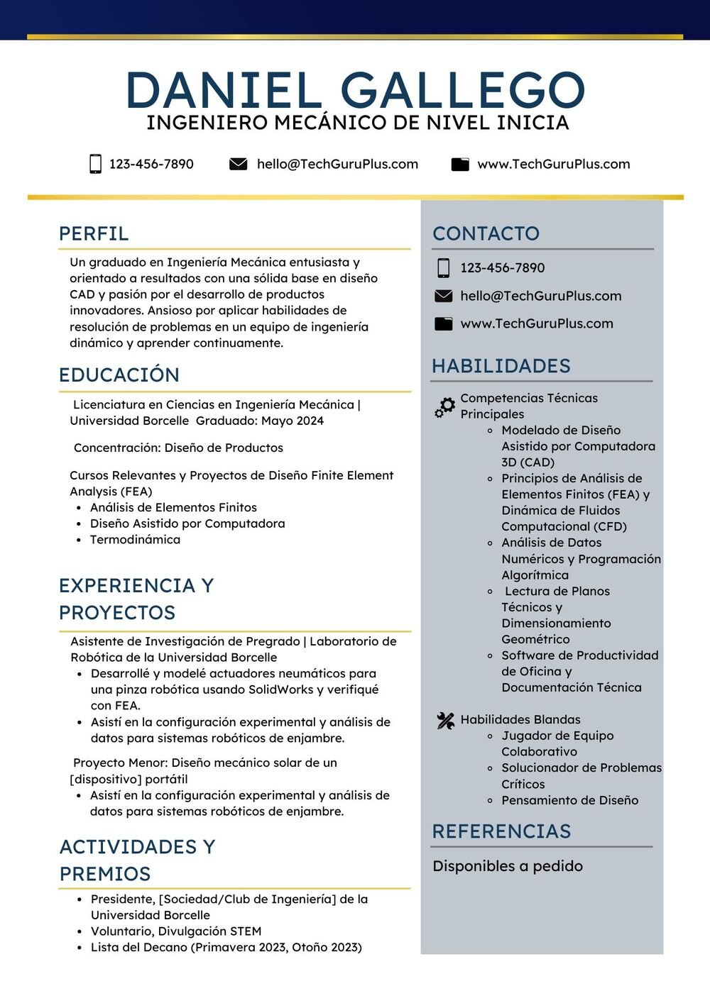 Diseño Curricular para Ingeniería Mecánica Inicial