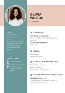 Modelo de Currículum para Estudiante