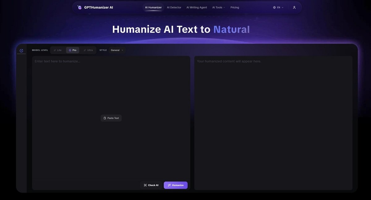 PTHumanizer free AI humanizer homepage for academic writing revision