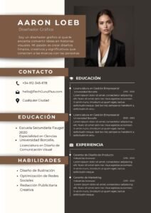 Plantilla de Currículum de Diseñador Gráfico