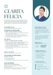 Plantilla de Currículum de Odontología