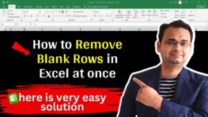 3 Ways to Remove Blank Rows in Excel at once