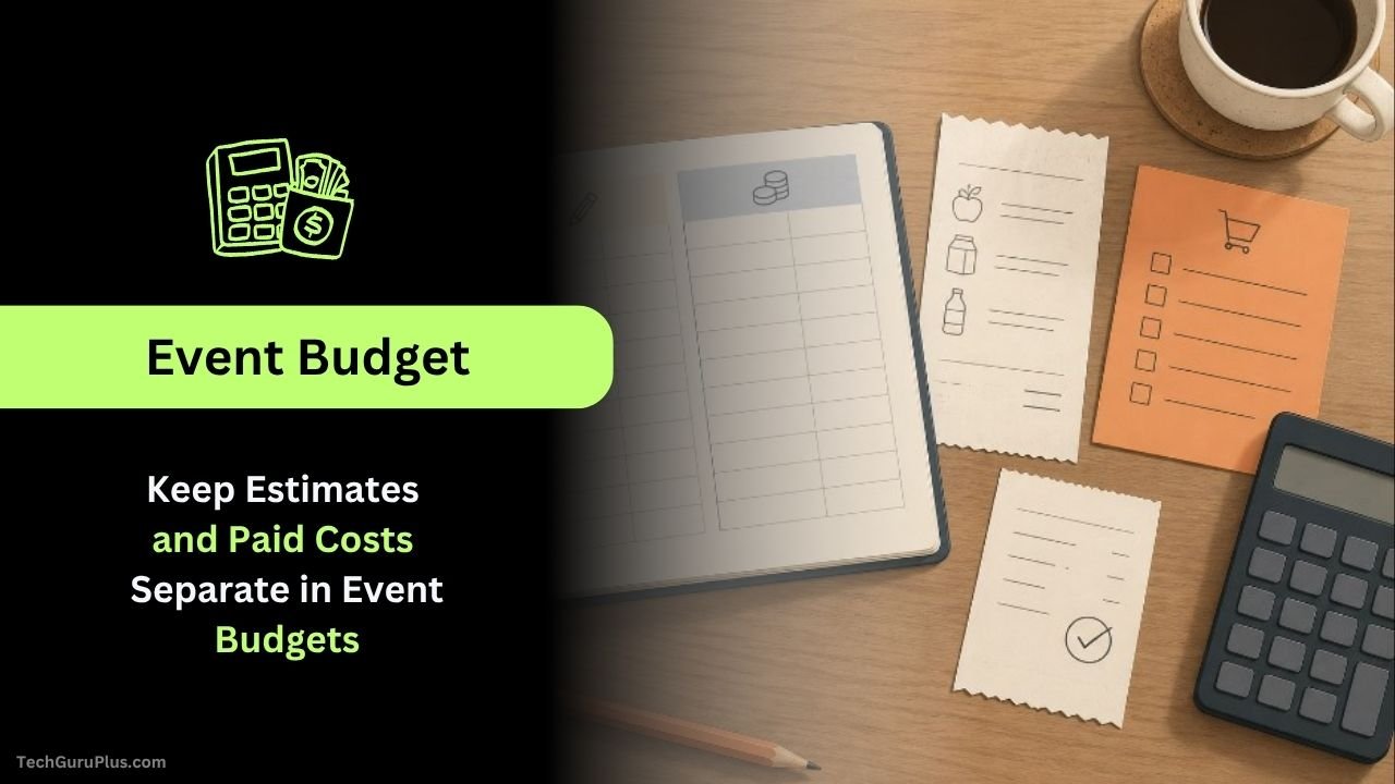 Keep Estimates and Paid Costs Separate in Event Budgets
